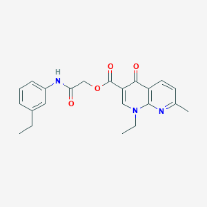 2-((3-Ethylphenyl)amino)-2-oxoethyl 1-ethyl-7-methyl-4-oxo-1,4-dihydro-1,8-naphthyridine-3-carboxylate