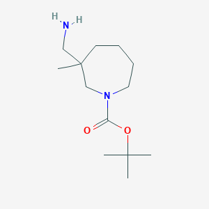 molecular formula C13H26N2O2 B2603749 tert-Butyl 3-(aminomethyl)-3-methylazepane-1-carboxylate CAS No. 1823794-69-9