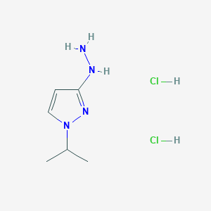 (1-Propan-2-ylpyrazol-3-yl)hydrazine;dihydrochloride