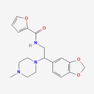 N-(2-(benzo[d][1,3]dioxol-5-yl)-2-(4-methylpiperazin-1-yl)ethyl)furan-2-carboxamide