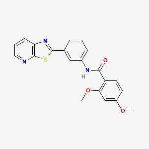 2,4-dimethoxy-N-(3-(thiazolo[5,4-b]pyridin-2-yl)phenyl)benzamide