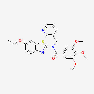 N-(6-ethoxybenzo[d]thiazol-2-yl)-3,4,5-trimethoxy-N-(pyridin-3-ylmethyl)benzamide