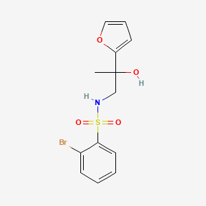 2-bromo-N-(2-(furan-2-yl)-2-hydroxypropyl)benzenesulfonamide