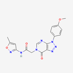 2-(3-(4-methoxyphenyl)-7-oxo-3H-[1,2,3]triazolo[4,5-d]pyrimidin-6(7H)-yl)-N-(5-methylisoxazol-3-yl)acetamide