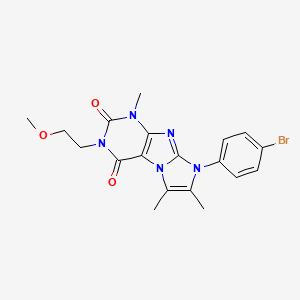 8-(4-bromophenyl)-3-(2-methoxyethyl)-1,6,7-trimethyl-1H-imidazo[2,1-f]purine-2,4(3H,8H)-dione