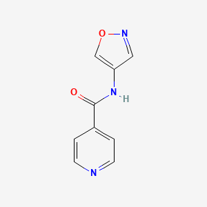 molecular formula C9H7N3O2 B2603837 N-(1,2-oxazol-4-yl)pyridine-4-carboxamide CAS No. 1396638-02-0
