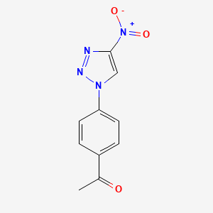 1-[4-(4-nitro-1H-1,2,3-triazol-1-yl)phenyl]-1-ethanone