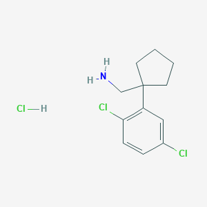 [1-(2,5-Dichlorophenyl)cyclopentyl]methanamine;hydrochloride