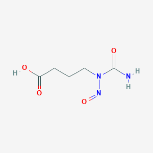 molecular formula C5H9N3O4 B026039 N-(3-Carboxypropyl)-N-nitrosourea CAS No. 108278-72-4