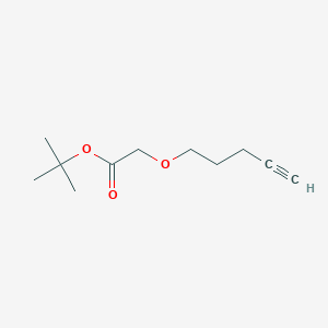 molecular formula C11H18O3 B2603904 tert-butyl2-(pent-4-yn-1-yloxy)acetate CAS No. 2167916-72-3