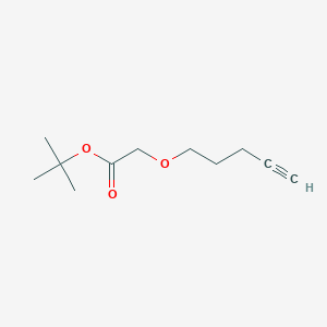 molecular formula C11H18O3 B2603904 Tert-butyl 2-pent-4-ynoxyacetate CAS No. 2167916-72-3