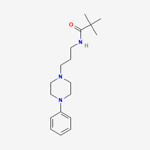 N-(3-(4-phenylpiperazin-1-yl)propyl)pivalamide
