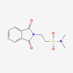 molecular formula C12H14N2O4S B2603919 2-(1,3-dioxo-1,3-dihydro-2H-isoindol-2-yl)-N,N-dimethylethanesulfonamide CAS No. 81428-07-1