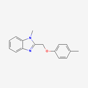 molecular formula C16H16N2O B2603979 1-methyl-2-[(4-methylphenoxy)methyl]-1H-1,3-benzodiazole CAS No. 300852-43-1
