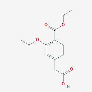 molecular formula C13H16O5 B026040 3-乙氧基-4-乙氧羰基苯乙酸 CAS No. 99469-99-5