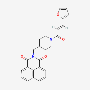 (E)-2-((1-(3-(furan-2-yl)acryloyl)piperidin-4-yl)methyl)-1H-benzo[de]isoquinoline-1,3(2H)-dione