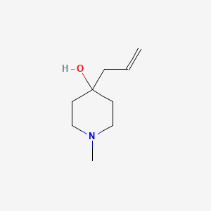 molecular formula C9H17NO B2604072 4-Allyl-1-methyl-4-piperidinol CAS No. 15897-43-5