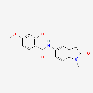 2,4-dimethoxy-N-(1-methyl-2-oxoindolin-5-yl)benzamide