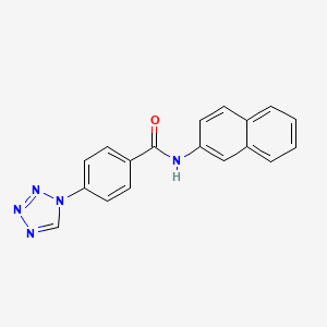 N-(naphthalen-2-yl)-4-(1H-tetrazol-1-yl)benzamide