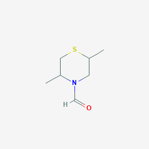 molecular formula C7H13NOS B026041 2,5-Dimethylthiomorpholine-4-carbaldehyde CAS No. 111073-04-2