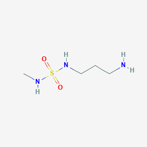 molecular formula C4H13N3O2S B2604100 (3-Aminopropyl)(methylsulfamoyl)amine CAS No. 1596843-04-7