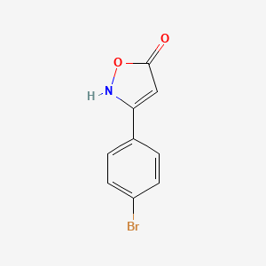 molecular formula C9H6BrNO2 B2604104 3-(4-Bromophenyl)-5-hydroxyisoxazole CAS No. 1354930-93-0