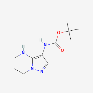 tert-butyl N-{4H,5H,6H,7H-pyrazolo[1,5-a]pyrimidin-3-yl}carbamate