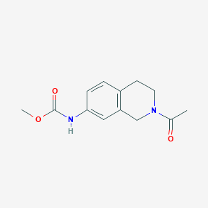 Methyl (2-acetyl-1,2,3,4-tetrahydroisoquinolin-7-yl)carbamate