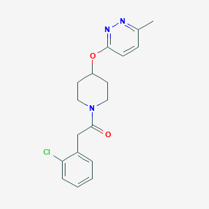 molecular formula C18H20ClN3O2 B2604110 2-(2-Chlorophenyl)-1-(4-((6-methylpyridazin-3-yl)oxy)piperidin-1-yl)ethanone CAS No. 1797222-17-3