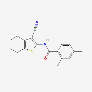 N-(3-cyano-4,5,6,7-tetrahydro-1-benzothiophen-2-yl)-2,4-dimethylbenzamide
