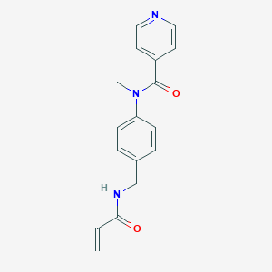 N-Methyl-N-[4-[(prop-2-enoylamino)methyl]phenyl]pyridine-4-carboxamide