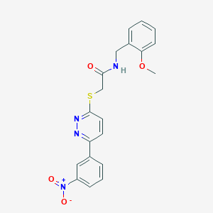 N-(2-methoxybenzyl)-2-((6-(3-nitrophenyl)pyridazin-3-yl)thio)acetamide