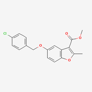 Methyl 5-[(4-chlorophenyl)methoxy]-2-methyl-1-benzofuran-3-carboxylate