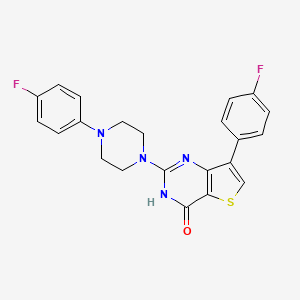 7-(4-fluorophenyl)-2-(4-(4-fluorophenyl)piperazin-1-yl)thieno[3,2-d]pyrimidin-4(3H)-one