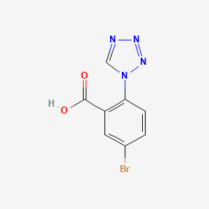 molecular formula C8H5BrN4O2 B2604268 5-bromo-2-(1H-tetrazol-1-yl)benzoic acid CAS No. 951626-69-0