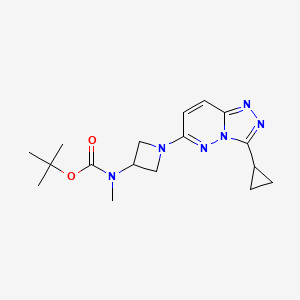 molecular formula C17H24N6O2 B2604300 tert-butyl N-(1-{3-cyclopropyl-[1,2,4]triazolo[4,3-b]pyridazin-6-yl}azetidin-3-yl)-N-methylcarbamate CAS No. 2379987-28-5