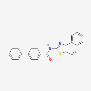 molecular formula C24H16N2OS B2604322 N-{NAPHTHO[1,2-D][1,3]THIAZOL-2-YL}-[1,1'-BIPHENYL]-4-CARBOXAMIDE CAS No. 392236-80-5