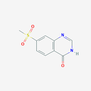 molecular formula C9H8N2O3S B2604342 4-Hydroxy-7-(methylsulfonyl)quinazoline CAS No. 1256958-29-8