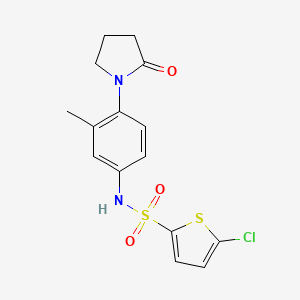 5-chloro-N-(3-methyl-4-(2-oxopyrrolidin-1-yl)phenyl)thiophene-2-sulfonamide
