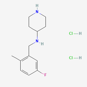 N-(5-Fluoro-2-methylbenzyl)piperidin-4-amine dihydrochloride