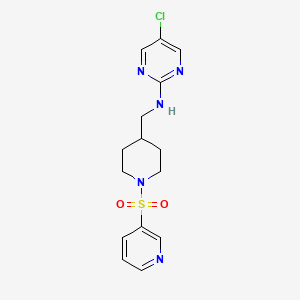5-Chloro-N-[(1-pyridin-3-ylsulfonylpiperidin-4-yl)methyl]pyrimidin-2-amine