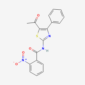 N-(5-acetyl-4-phenyl-1,3-thiazol-2-yl)-2-nitrobenzamide