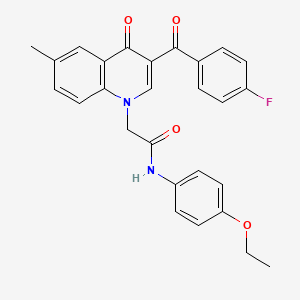 N-(4-ethoxyphenyl)-2-(3-(4-fluorobenzoyl)-6-methyl-4-oxoquinolin-1(4H)-yl)acetamide