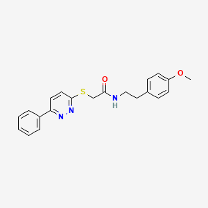 N-(4-methoxyphenethyl)-2-((6-phenylpyridazin-3-yl)thio)acetamide