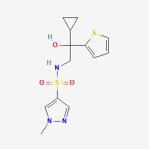 N-(2-cyclopropyl-2-hydroxy-2-(thiophen-2-yl)ethyl)-1-methyl-1H-pyrazole-4-sulfonamide
