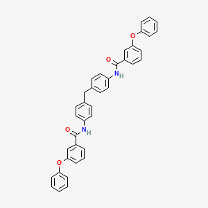 3-phenoxy-N-[4-[[4-[(3-phenoxybenzoyl)amino]phenyl]methyl]phenyl]benzamide