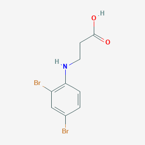 molecular formula C9H9Br2NO2 B2604386 3-[(2,4-Dibromophenyl)amino]propanoic acid CAS No. 1292669-52-3