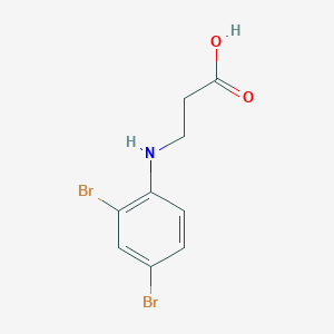 B2604386 3-[(2,4-Dibromophenyl)amino]propanoic acid CAS No. 1292669-52-3