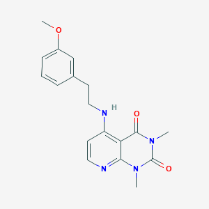 molecular formula C18H20N4O3 B2604411 5-((3-methoxyphenethyl)amino)-1,3-dimethylpyrido[2,3-d]pyrimidine-2,4(1H,3H)-dione CAS No. 946253-20-9