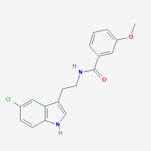 molecular formula C18H17ClN2O2 B260442 N-[2-(5-chloro-1H-indol-3-yl)ethyl]-3-methoxybenzamide 